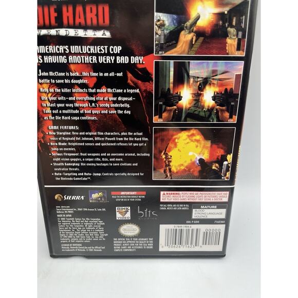 Die Hard: Vendetta (Nintendo GameCube, 2002) - Complete In Box! - Picture 5 of 8